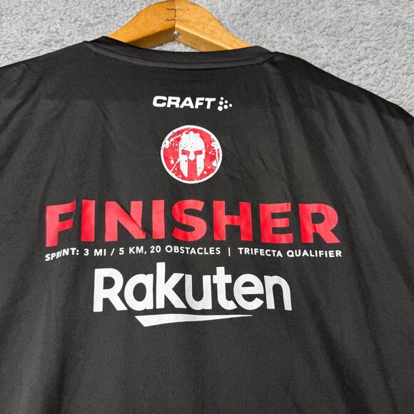 Spartan Finisher Shirt Women's 2XL Black Graphic Short Sleeve Active Athletic - Picture 8 of 10